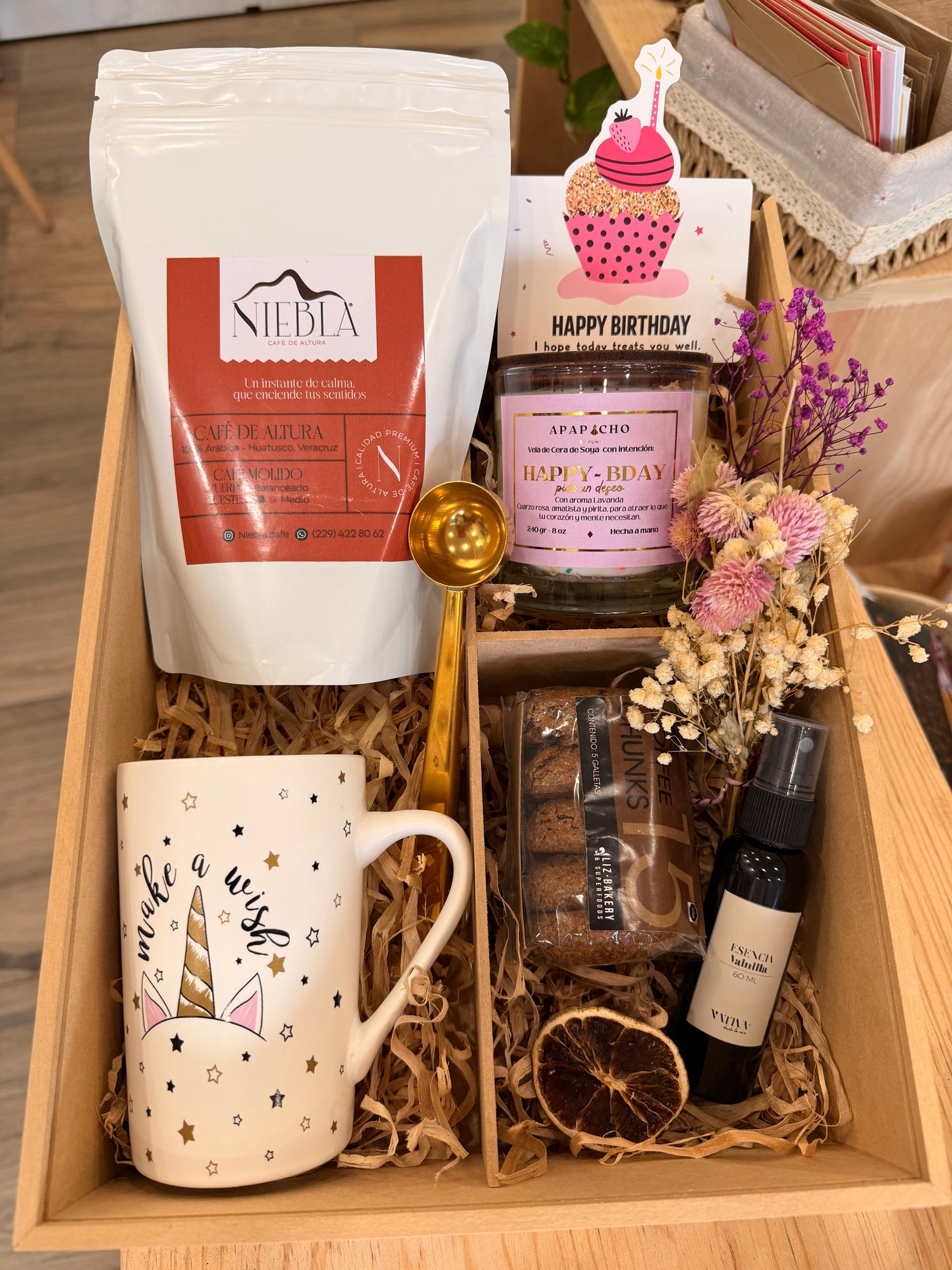 Caja de Regalo Wellness con Café y Vela
