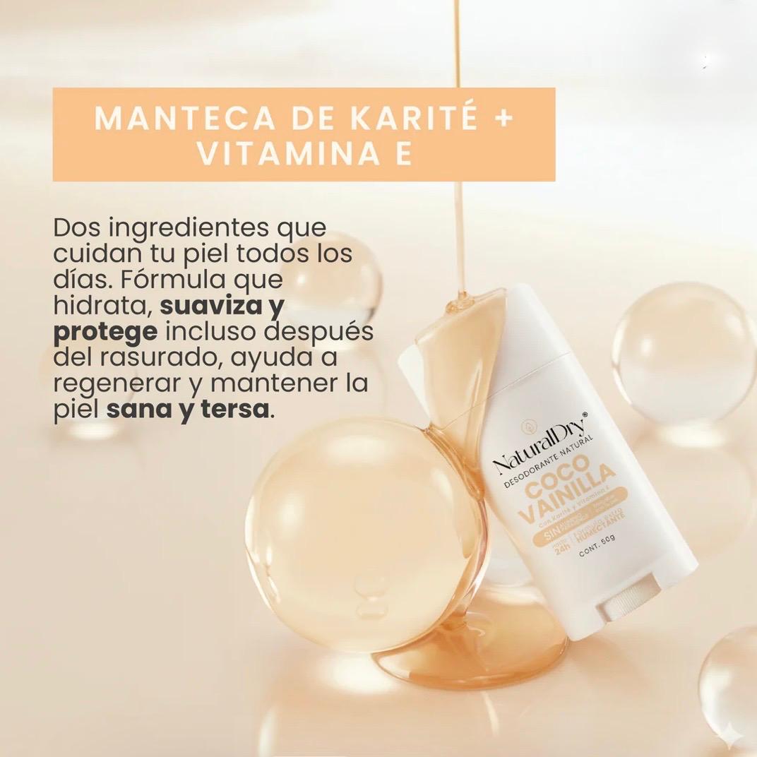 Desodorante Natural coco vainilla Unisex - NaturalDry