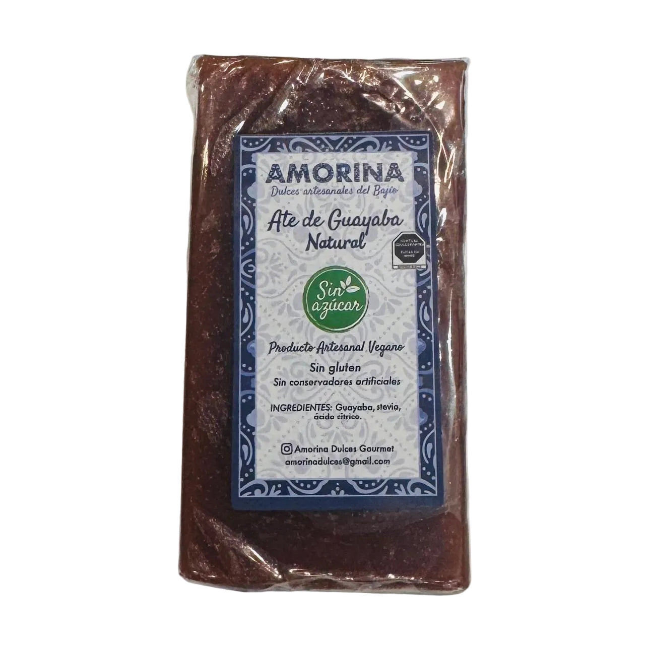 Barra de ate de Guayaba natural - AMORINA