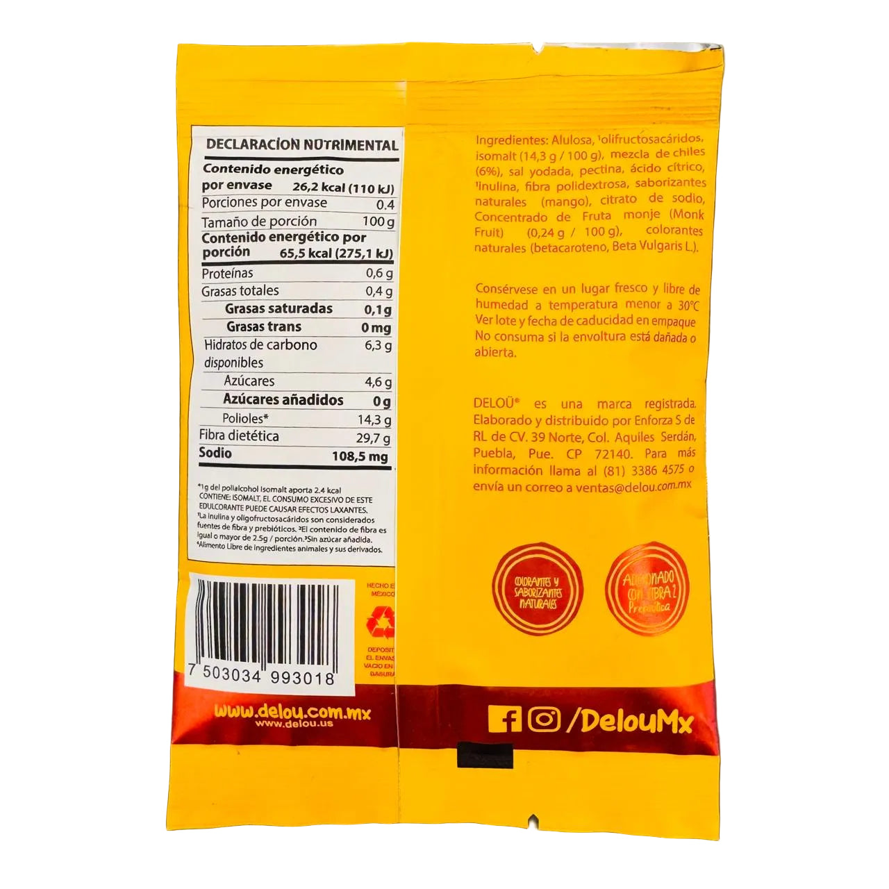 Gomitas mango con chile - Delou