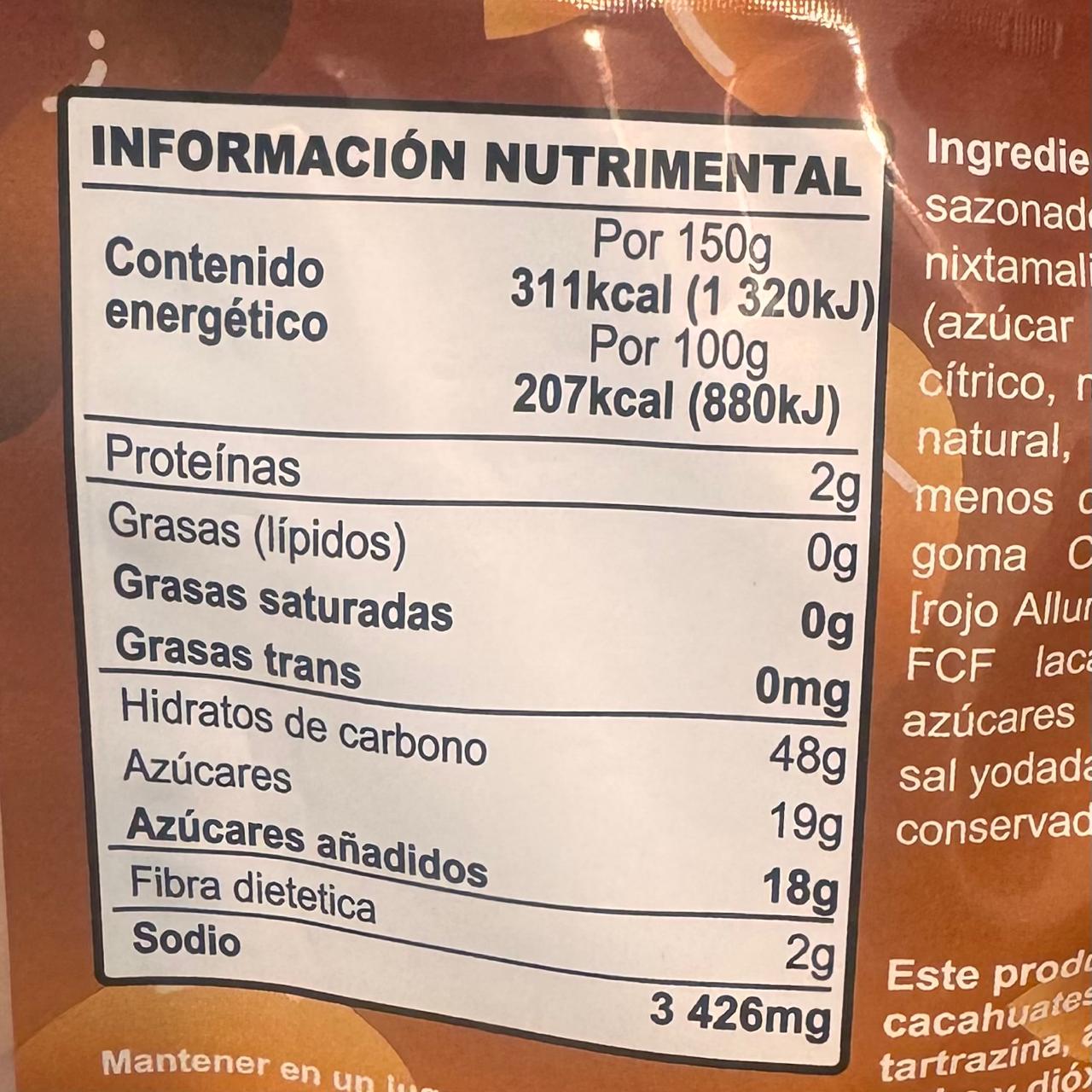 Bolitas de Tamarindo con Chile y Azúcar - Monchitos Snack (150g)