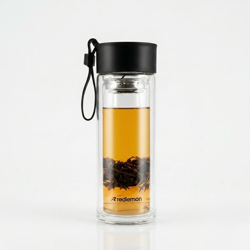 Termo Infusor de Té - Vidrio de Doble Capa (300 ml)