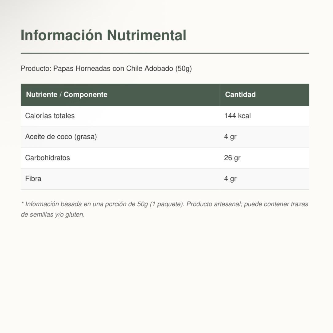Papas Horneadas con Chile adobado – Snack Saludable y Bajo en Calorías