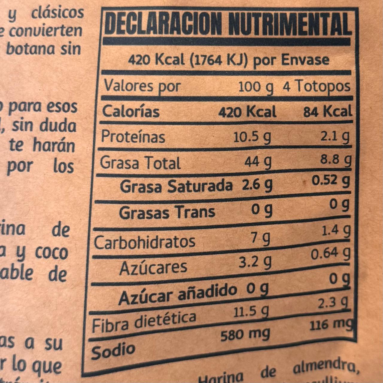 Keto Botana Crema y Especias - Snack Horneado Bajo en Carbohidratos (70g)