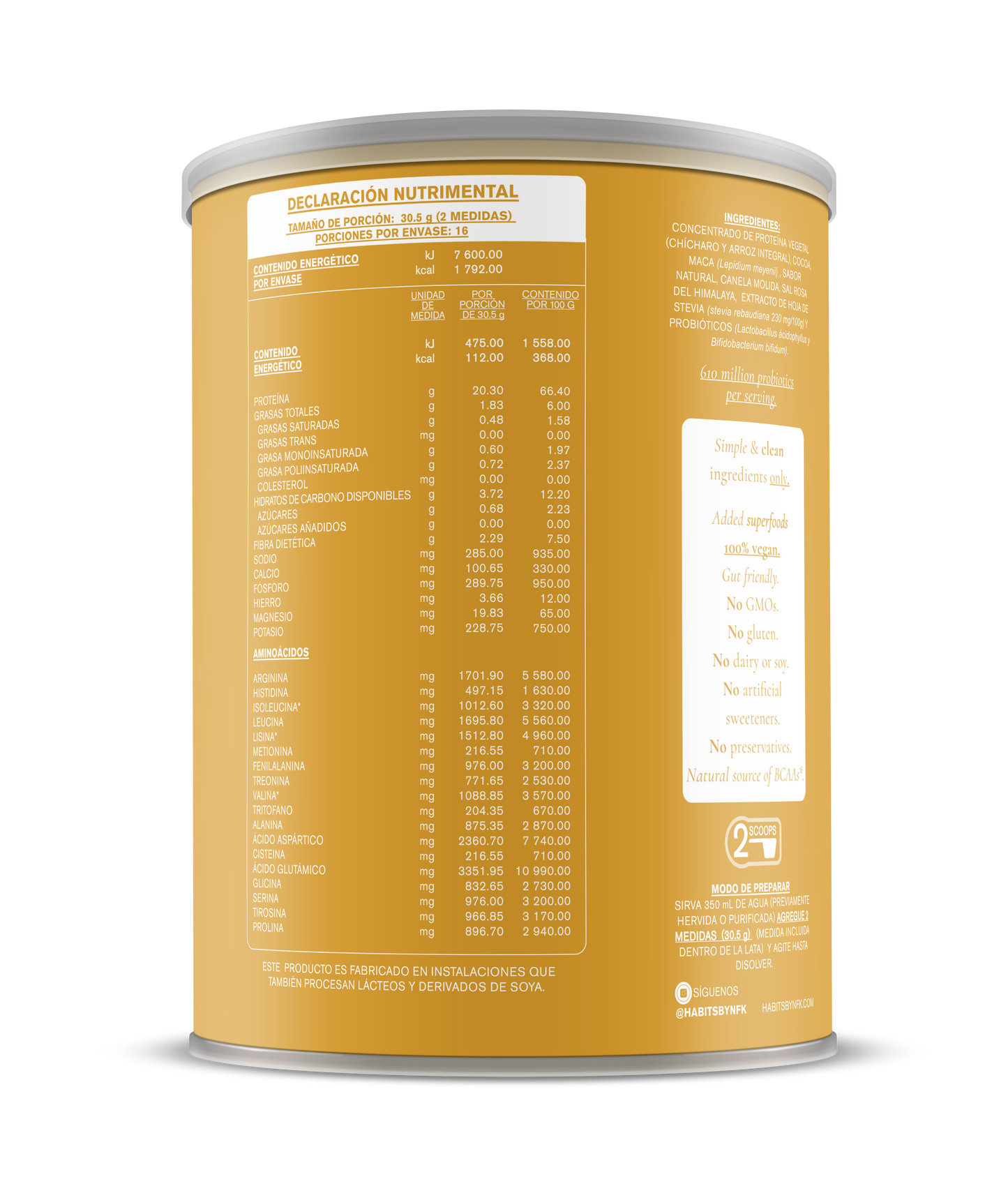 Proteina Habits Maca Cacao