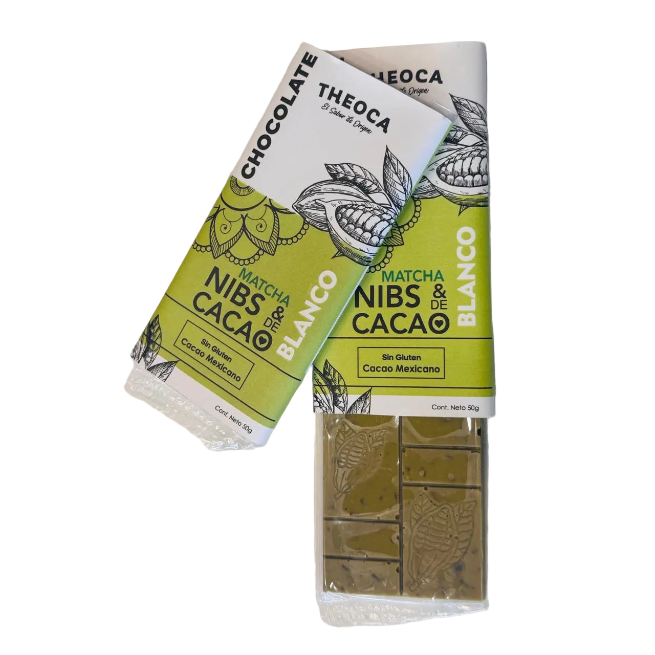 Chocolate blanco con matcha - Theoca