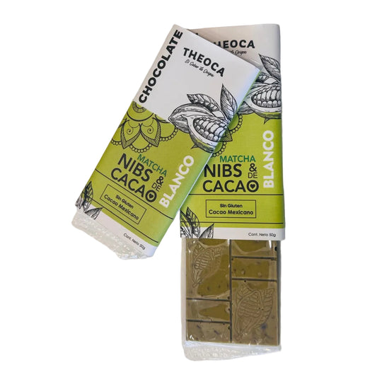 Chocolate blanco con matcha - Theoca