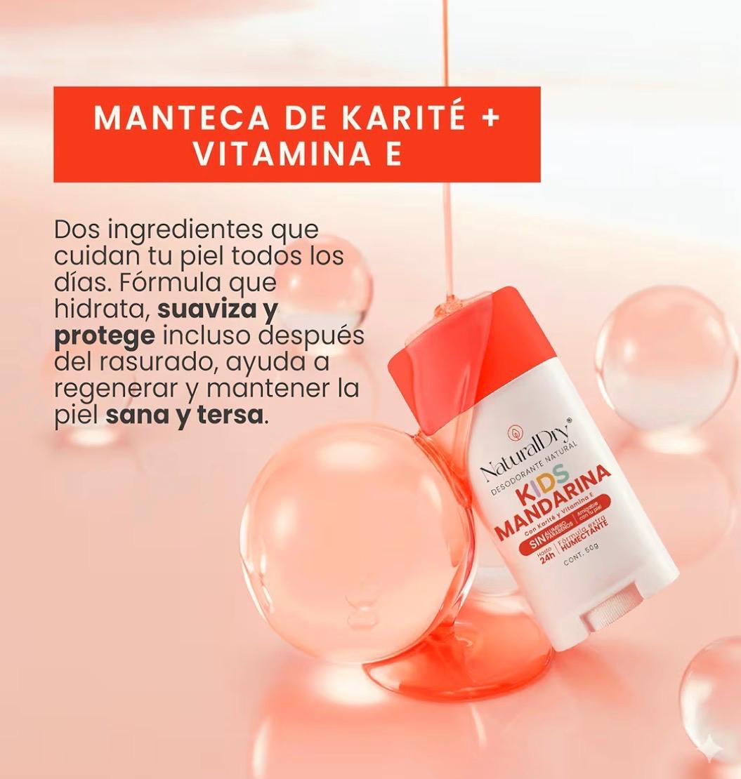 Desodorante Mandarina kids - Natural Dry