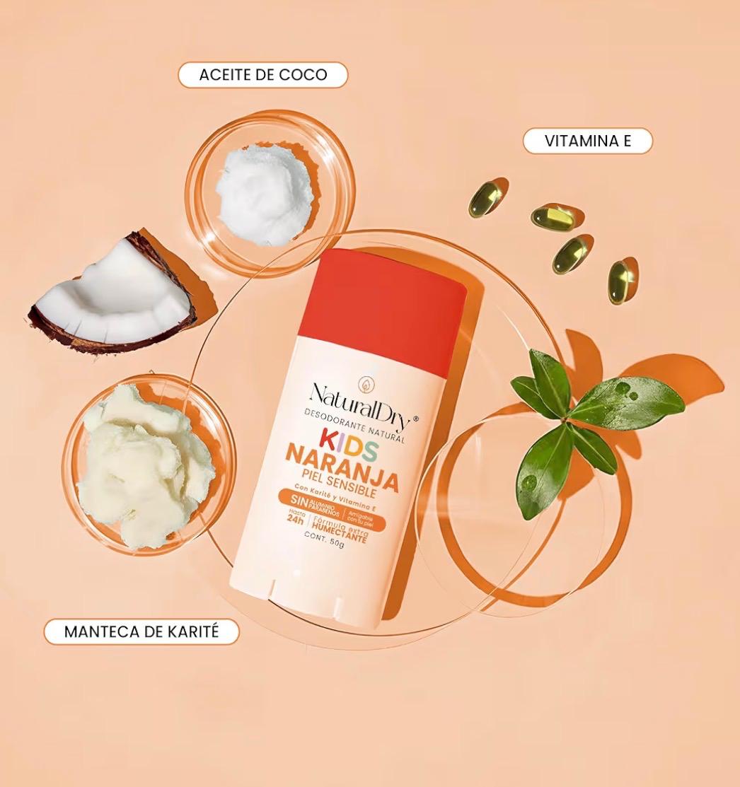 Desodorante natural Naranja kids Natural Dry