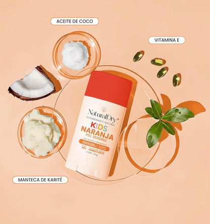Desodorante natural Naranja kids Natural Dry