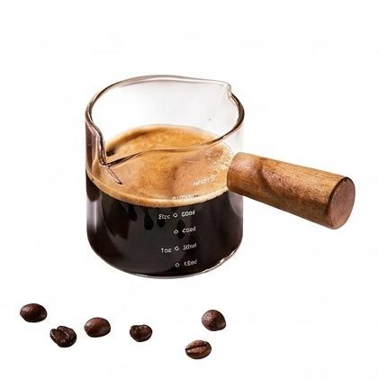 Taza Medidora de Vidrio para Espresso