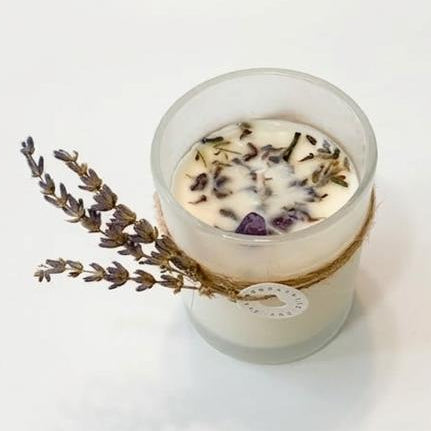 Vela Nativa Cristal Mate Chica Con Tapa