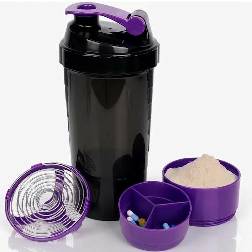 Shaker con separador para proteína 500 ml