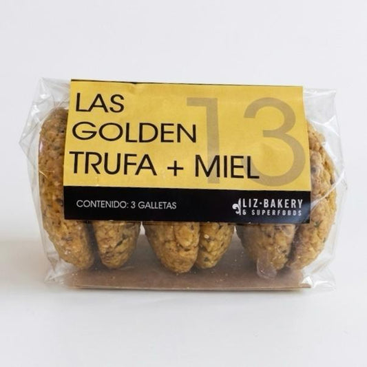 #13 Golden Trufa y Miel - Galletas saludables con miel | Snack natural energético - Liz Bakery