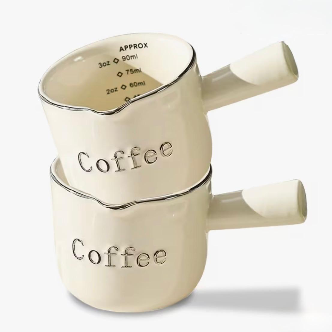 Taza Medidora de Cerámica para Espresso