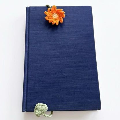 Separador de libro - Flor de Crochet