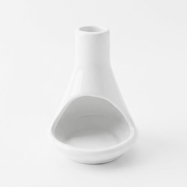 Sahumador y Difusor de Cerámica Blanca - Diseño Minimalista para Salvia y Velas