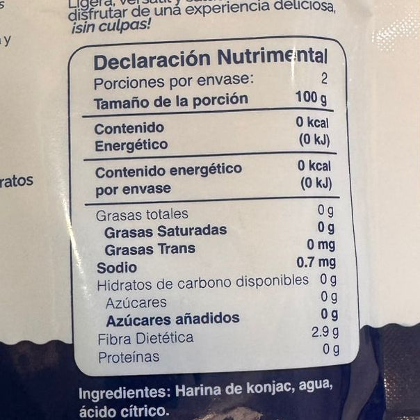 Fideos de Konjac Shirataki - Sin Gluten y Keto - Todo Keto (250g)