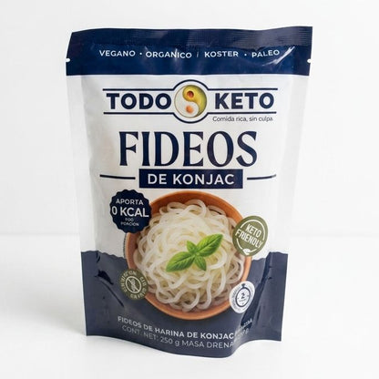 Fideos de Konjac Shirataki - Sin Gluten y Keto - Todo Keto (250g)