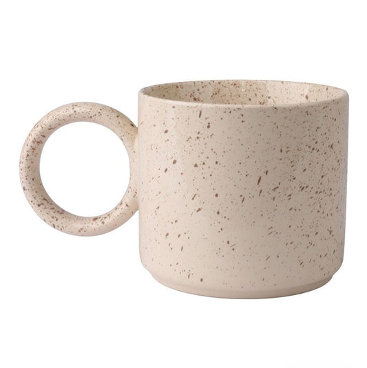 Taza Minimalista "O-Ring" Moteada