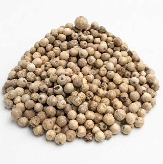 Pimienta Blanca entera – Elegancia Aromática y Picante Sutil