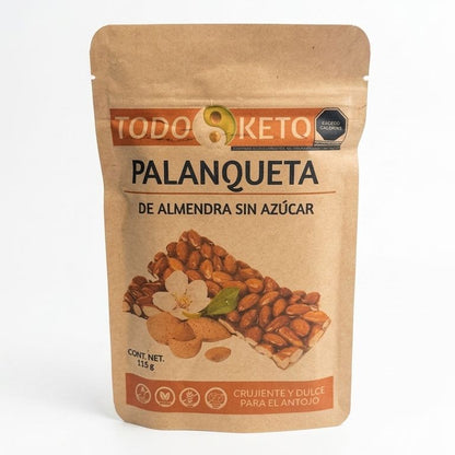 Palanqueta de Almendra Sin Azúcar - Todo Keto (115g)