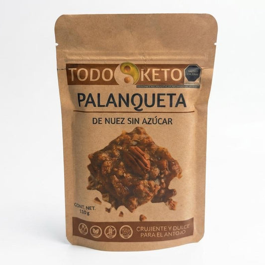 Palanqueta de Nuez Sin Azúcar - Todo Keto (110g)