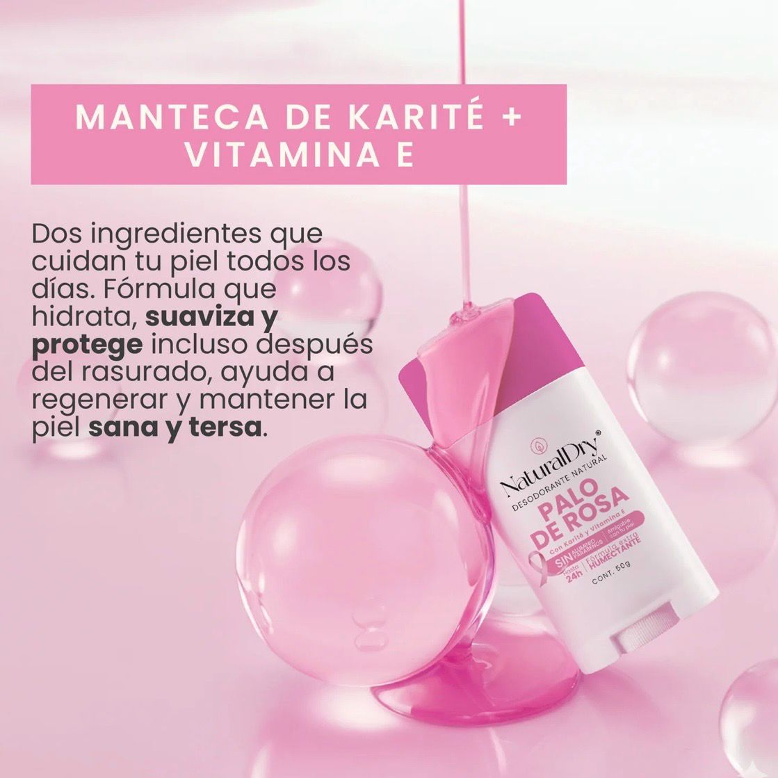 Desodorante Natural - Palo de Rosa - NaturalDry