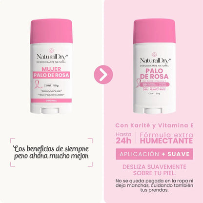 Desodorante Natural - Palo de Rosa - NaturalDry