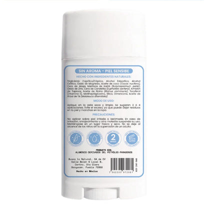 Desodorante Natural - Sin Aroma- Piel Sensible - NaturalDry