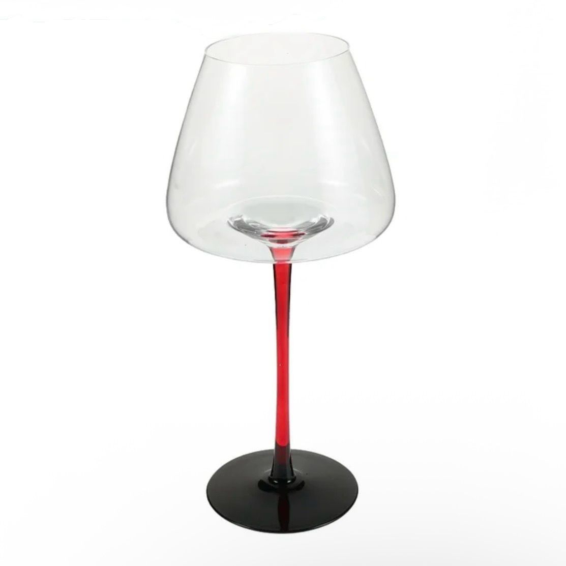 Copa de Cristal para Vino tinto con Tallo Carmín