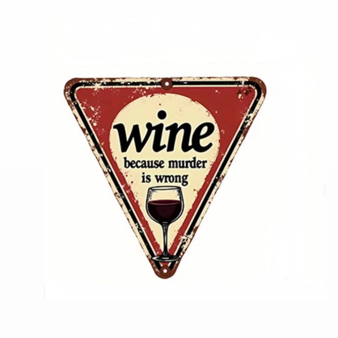 Imán Decorativo "Wine: Because Murder is Wrong"
