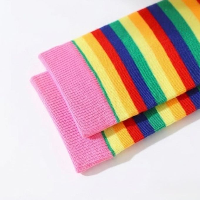 Calcetines Lollipop Arcoíris  – Diseño de paleta Divertido