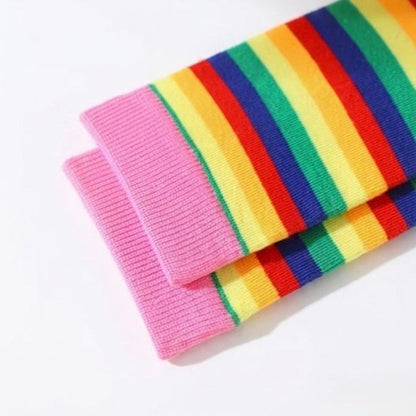Calcetines Lollipop Arcoíris  – Diseño de paleta Divertido