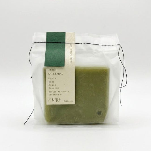 Jabón Artesanal "Disfemia-02" – Caoba, Teca y Lavanda - CRIBA