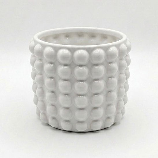 Maceta de Cerámica con Textura "Bubble"