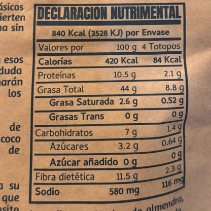 Keto Botana Limón y Sal - Snack saludable y crujiente (140g)