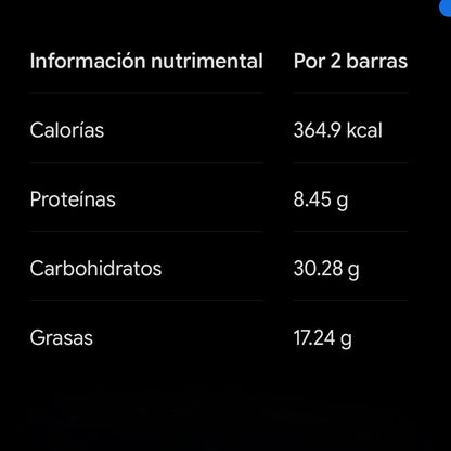 Barras de chocolate semiamargo con almendra y nuez - endulzado con piloncillo - Paquete con 2 piezas