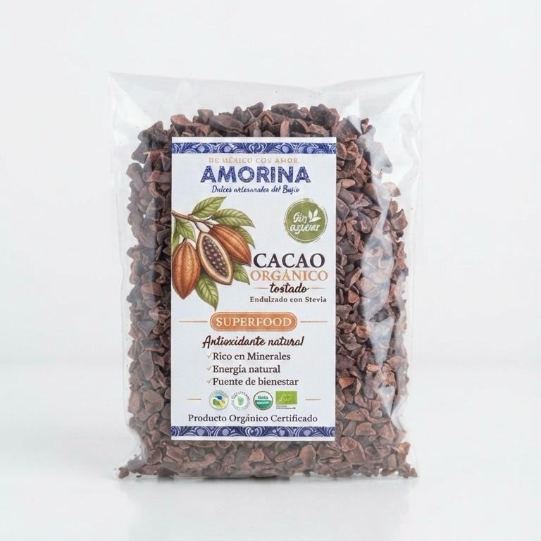 Cacao Orgánico Tostado  – Amorina