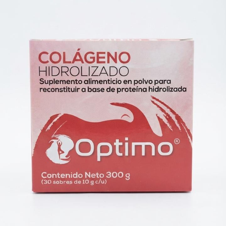 Colágeno Hidrolizado en Polvo by Optimo - 30 Sobres  Proteína Pura
