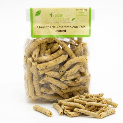 Churritos de Amaranto y Chía - Libre de Culpa
