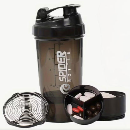 Shaker con separador para proteína 500 ml
