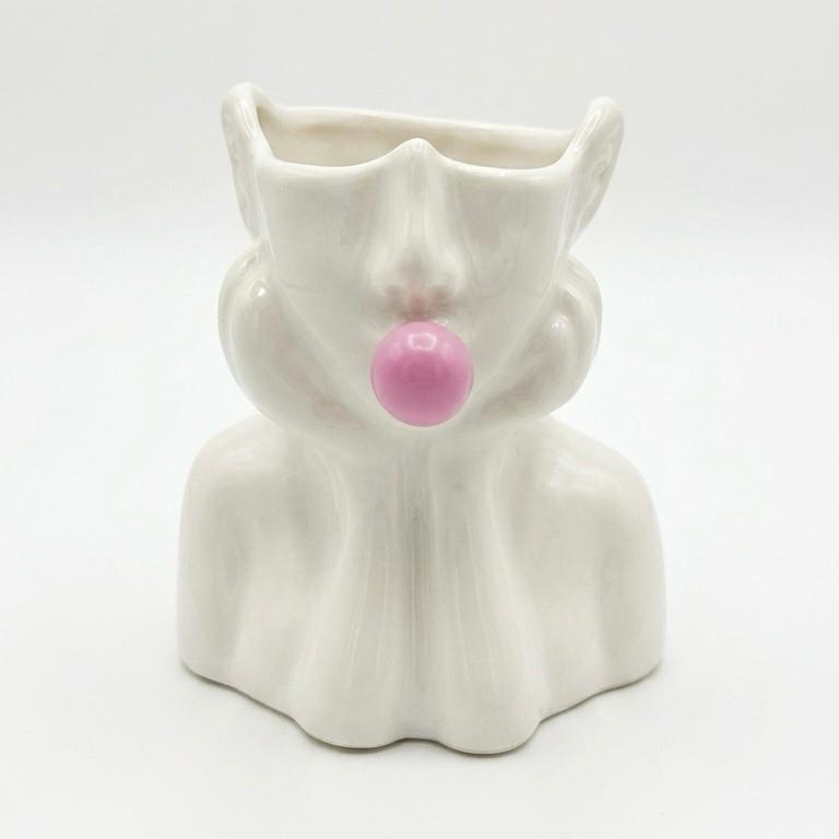 Maceta de Cerámica Lady Chicle - Decoración Estética para Plantas