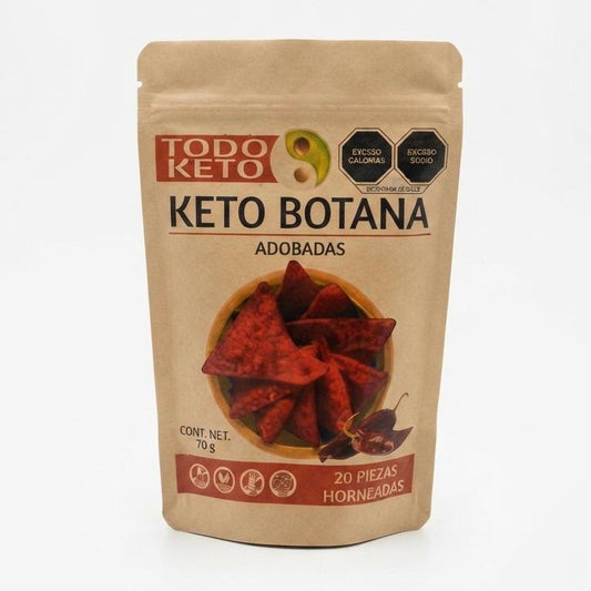 Keto Botana Adobada - Snack Horneado Bajo en Carbohidratos  (70g)
