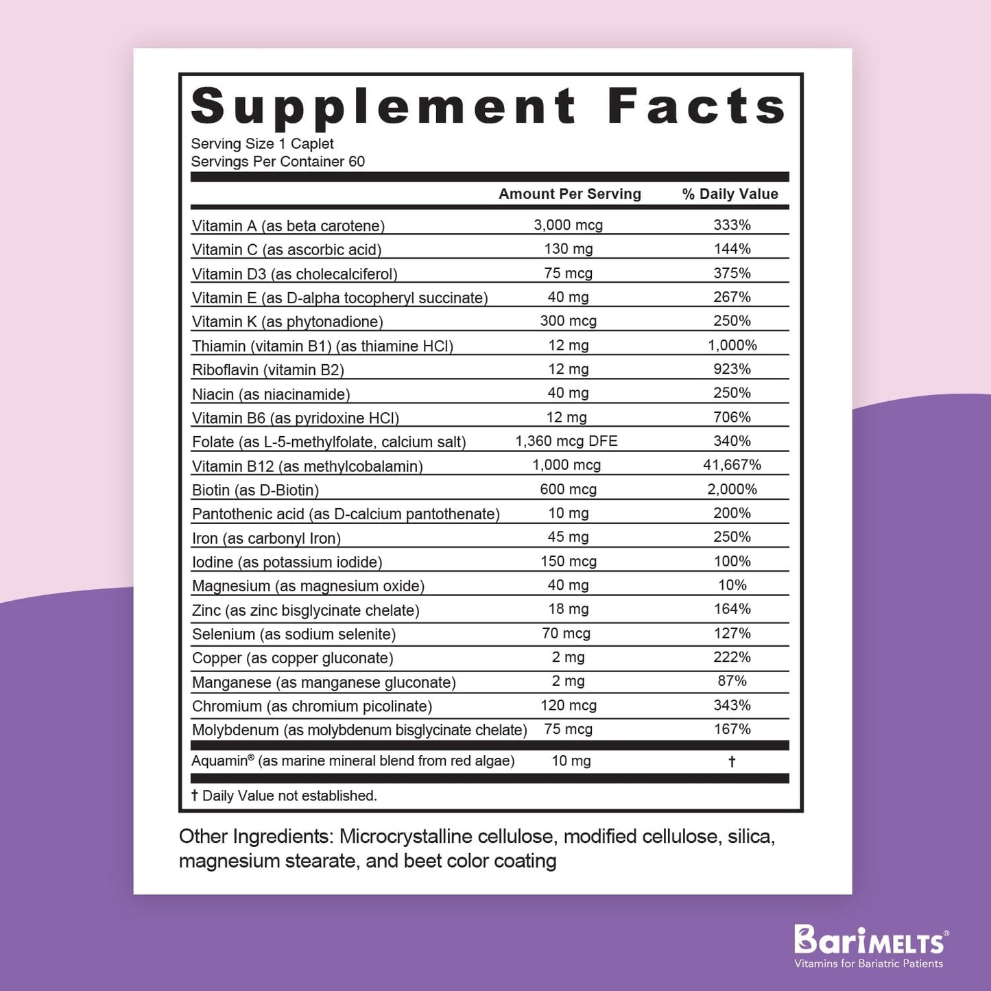 Once- Daily Multivitamin (multivitamínico) - BariMelts