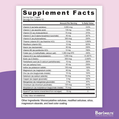 Once- Daily Multivitamin (multivitamínico) - BariMelts
